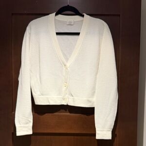 Wilfred Cream Button-Up Cardigan